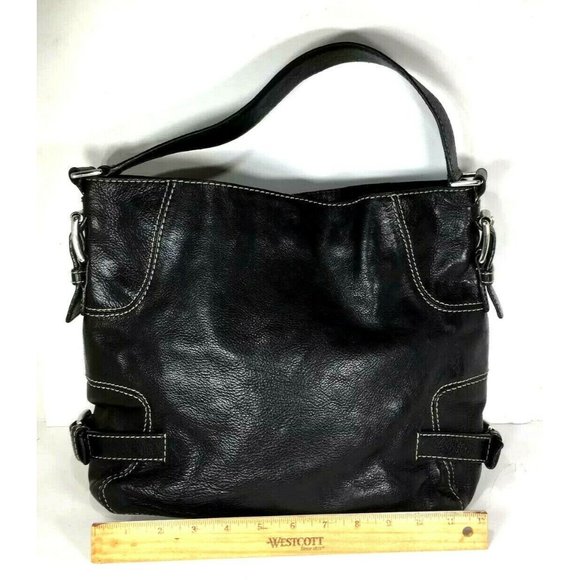 Michael Michael Kors Large Black Leather Shoulder Bag - Picture 7 of 12